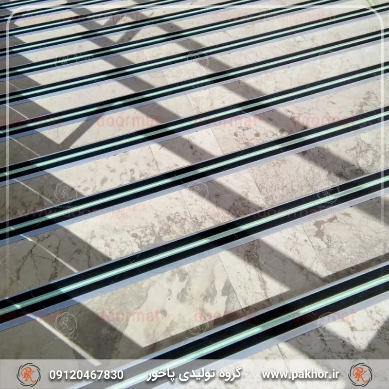 ترمز پله آلومینیومی دو کانال نبشی کد S1